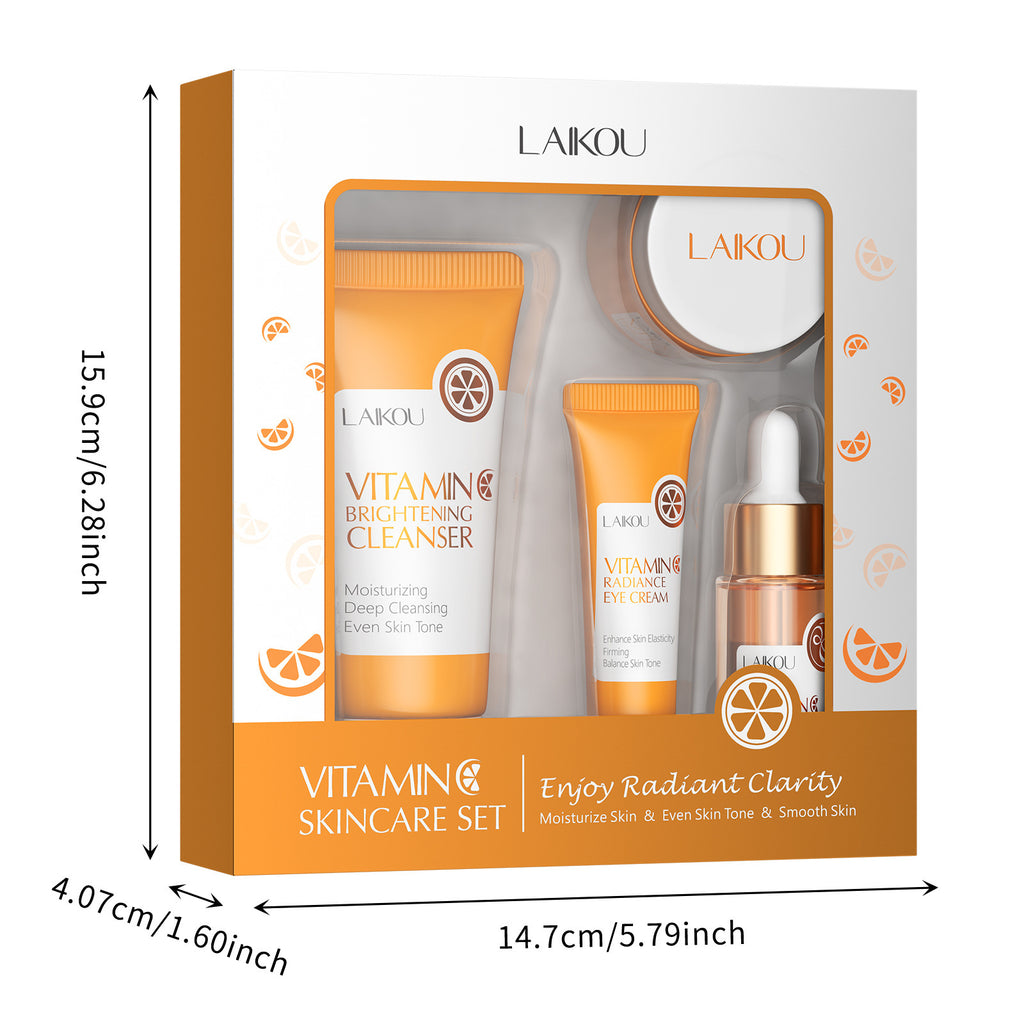 LAIKOU Premium organic Vitamin C skin care bundle 4 piece