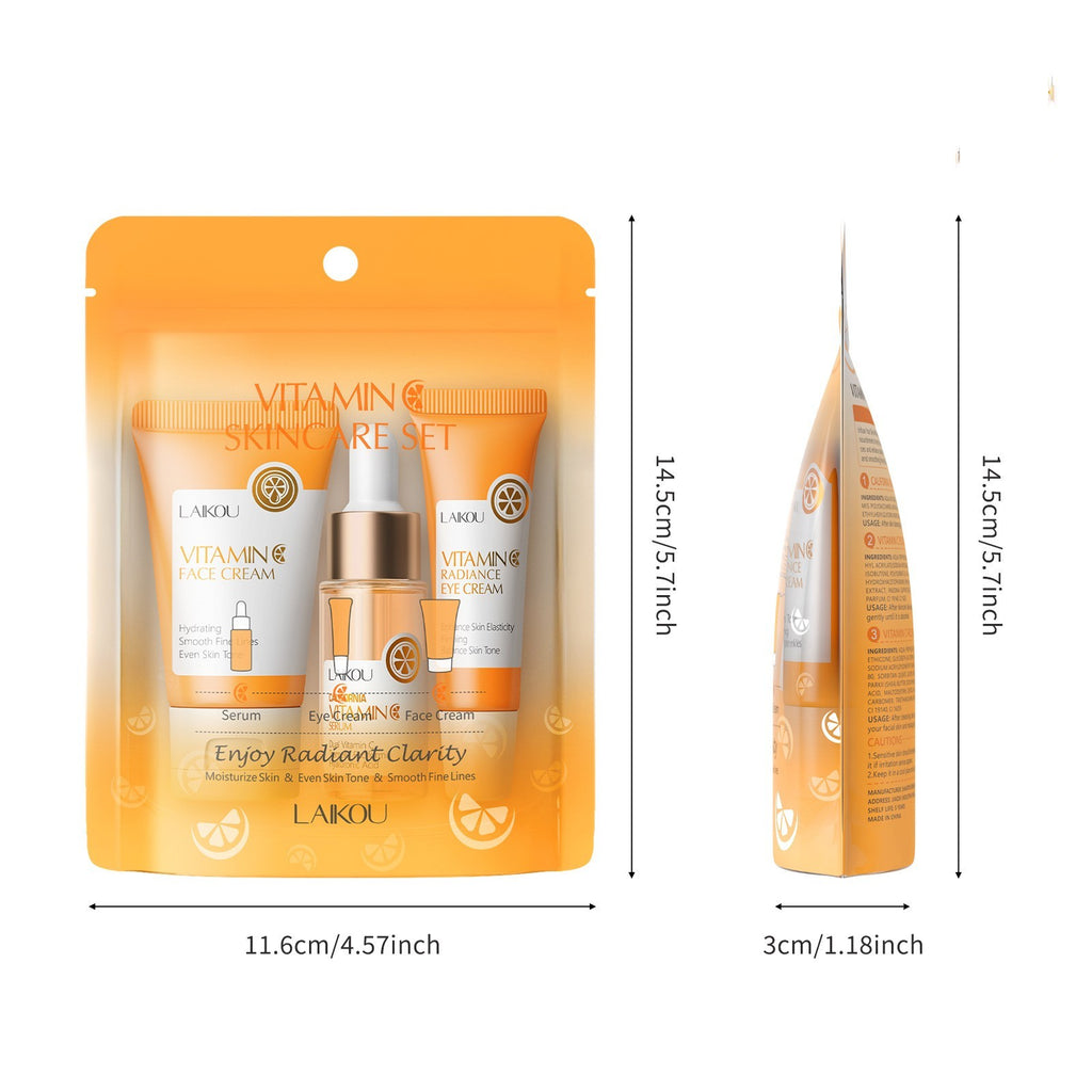 LAIKOU organic Vitamin C Skin Care Set 3-piece Set